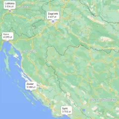 Poznań-Chorwacja samochodem: którą trasę wybrać? Koszty, czas, komfort