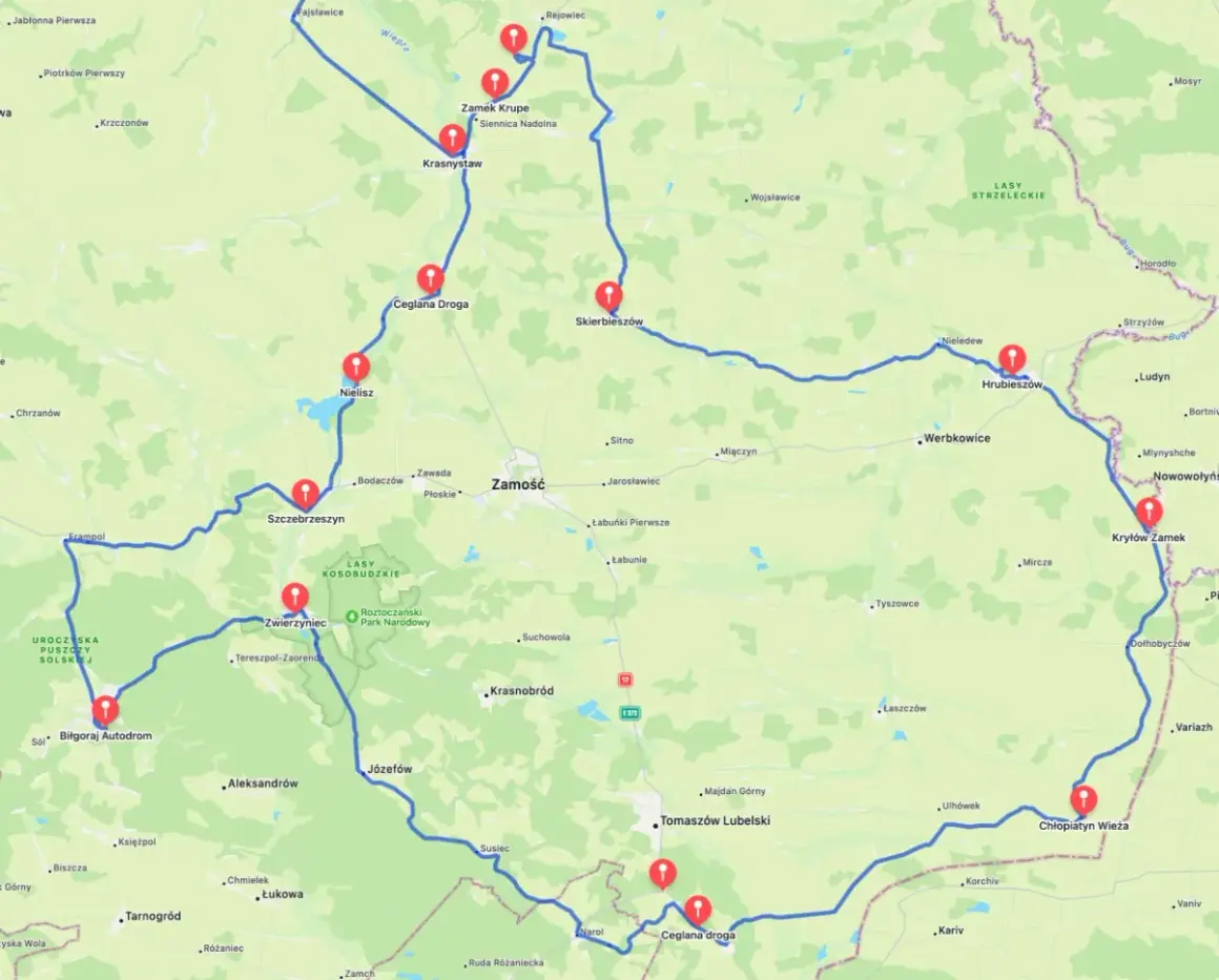 Lubelszczyzna motocyklem: Gotowe trasy, winkle, porady eksperta