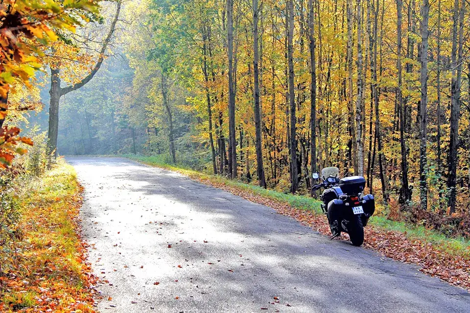 Droga Kaszubska motocykl