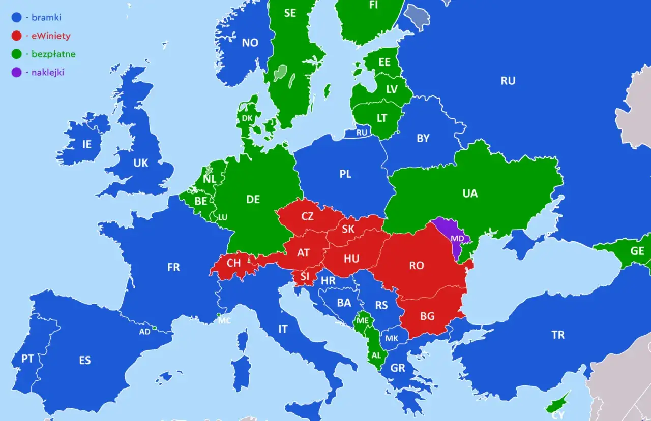 porównanie cen winiet Czechy Austria Słowenia Słowacja Węgry