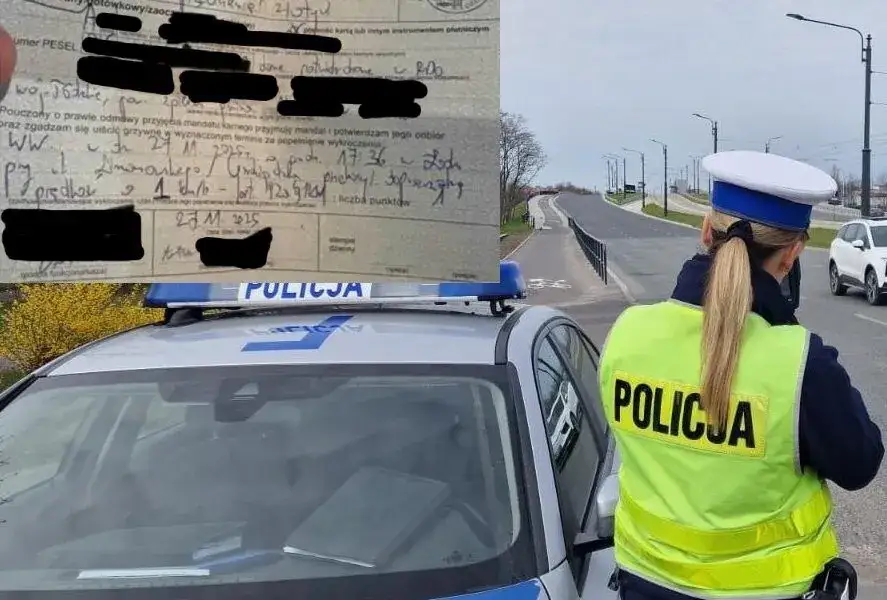TIR radar policyjny mandat przekroczenie prędkości